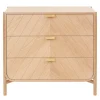 Hartô Marius chest of drawers, wide, oak