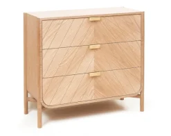 Hartô Marius chest of drawers, wide, oak