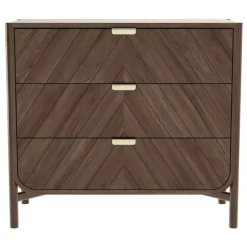 Hartô Marius chest of drawers, wide, walnut