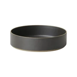 Hasami Porcelain Bowl, 220 mm, black
