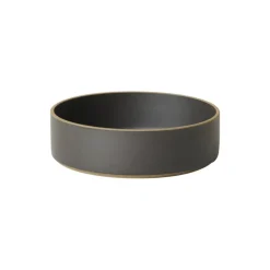 Hasami Porcelain Bowl, 185 mm, black