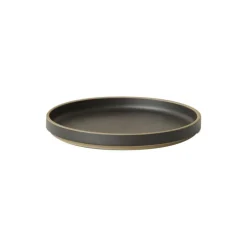 Hasami Porcelain Plate, 185 mm, black