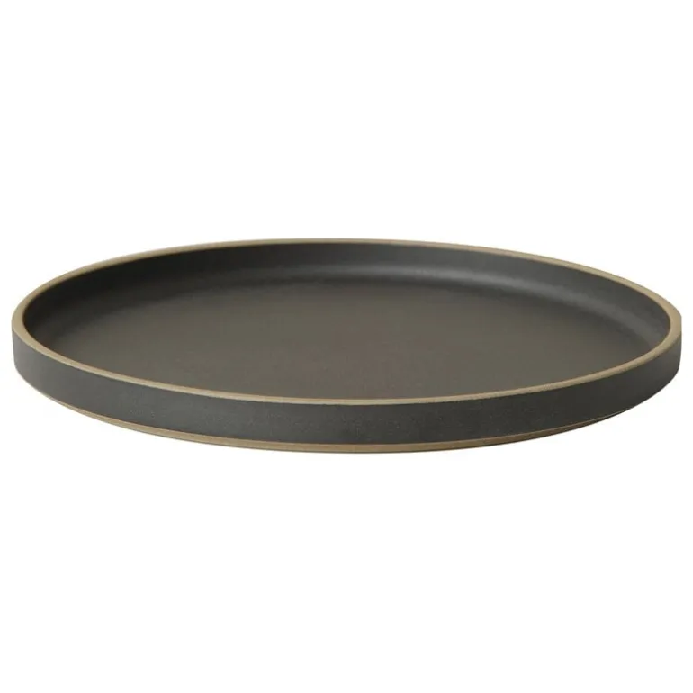 Hasami Porcelain Plate, 255 mm, black