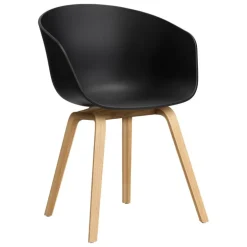 HAY About A Chair AAC22, black 2.0 - lacquered oak