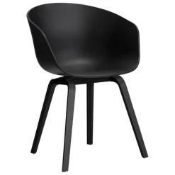HAY About A Chair AAC22, black 2.0 - black lacquered oak