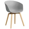 HAY About A Chair AAC22, concrete grey 2.0 - lacquered oak