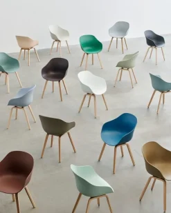 HAY About A Chair AAC22, concrete grey 2.0 - lacquered oak