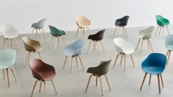 HAY About A Chair AAC22, concrete grey 2.0 - lacquered oak