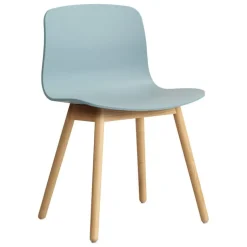 HAY About a Chair AAC12, dusty blue 2.0 - lacquered oak