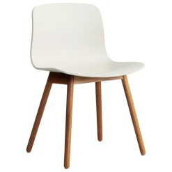 HAY About a Chair AAC12, melange cream 2.0 - lacquered walnut