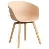 HAY About A Chair AAC22, pale peach 2.0 - lacquered oak