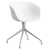 HAY About a Chair AAC20, white 2.0 - polished aluminium