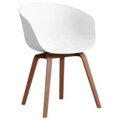HAY About A Chair AAC22, white 2.0 - lacquered walnut