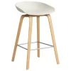 HAY About A Stool AAS32, 65 cm, melange cream 2.0 - l. oak - steel