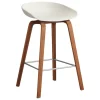 HAY About A Stool AAS32, 65 cm, melange cream 2.0 - l. walnut-steel