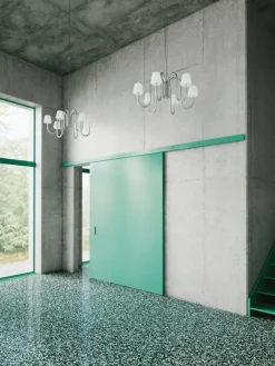 HAY Apollo chandelier 745, white opal glass