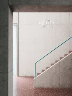 HAY Apollo chandelier 745, white opal glass