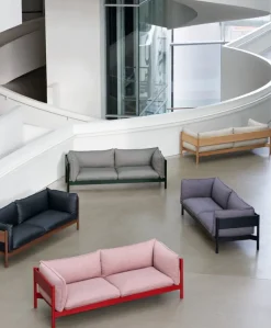 HAY Arbour Eco 3-seater, Atlas 931 - bottle green lacquered beech