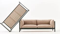 HAY Arbour Eco 2-seater sofa, Vidar 472 - black beech