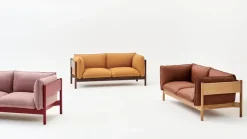 HAY Arbour Eco 2-seater sofa, Vidar 472 - black beech