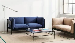 HAY Arbour Eco 2-seater sofa, Vidar 472 - black beech