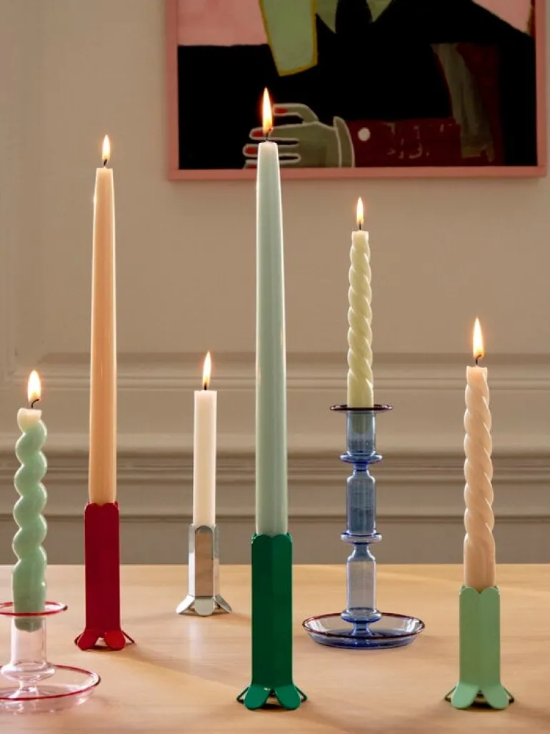 HAY Arcs candleholder, L, red