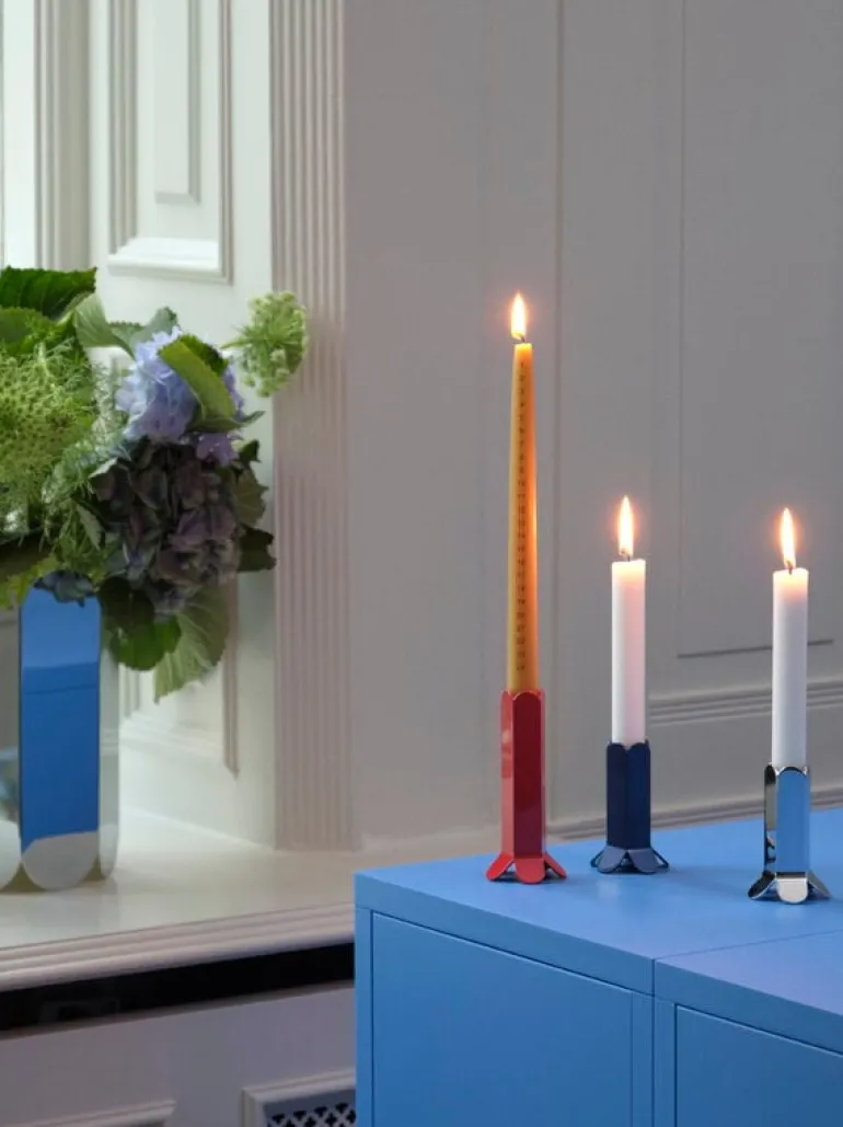 HAY Arcs candleholder, L, red