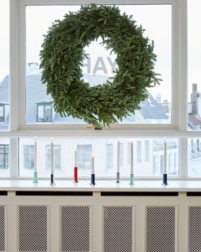 HAY Arcs candleholder, L, red