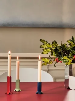 HAY Arcs candleholder, L, red