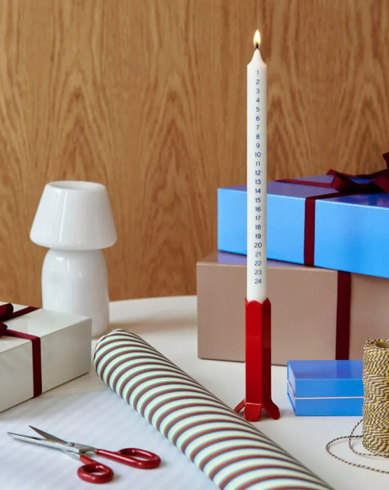 HAY Arcs candleholder, L, red