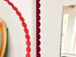 HAY Arcs Mirror round, red