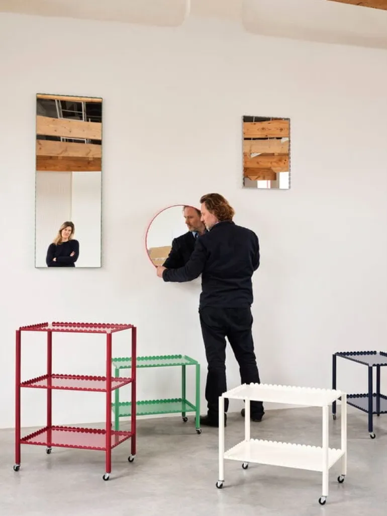 HAY Arcs trolley, low, jade green