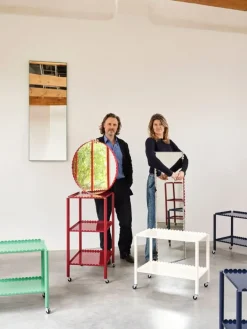 HAY Arcs trolley, low, steel blue