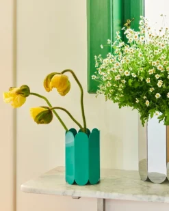 HAY Arcs vase, small, green