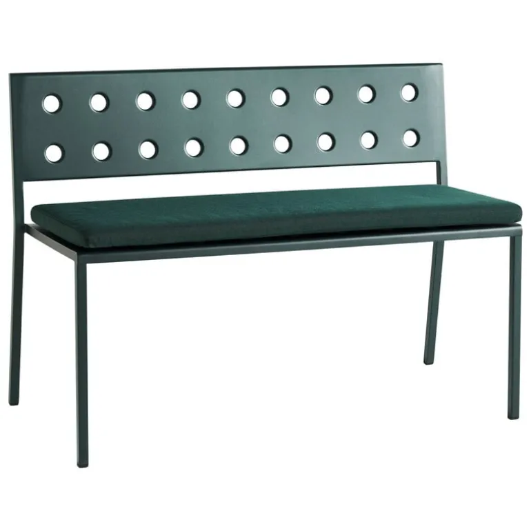 HAY Balcony Dining bench cushion, palm green