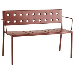 HAY Balcony Dining bench w. armrest 114 x 52 cm, iron red