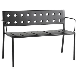 HAY Balcony Dining bench w. armrest 114 x 52 cm, anthracite