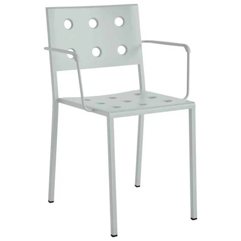 HAY Balcony dining chair with armrest, desert green