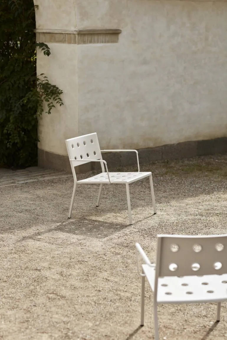 HAY Balcony lounge armchair, chalk beige