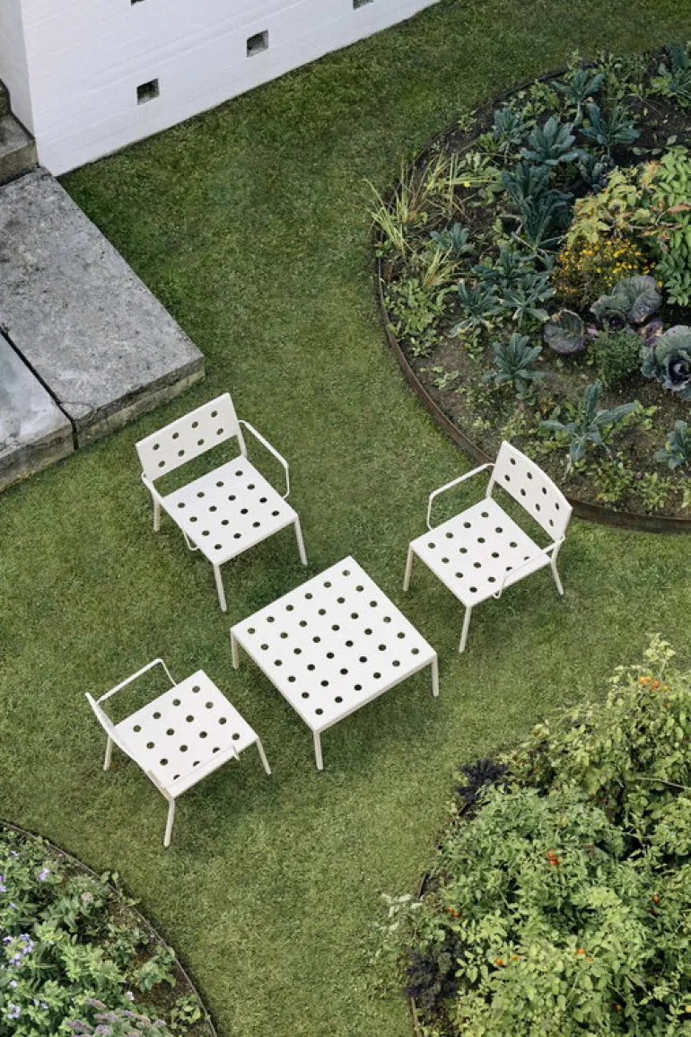 HAY Balcony lounge armchair, chalk beige