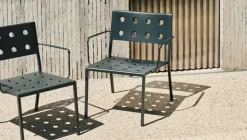 HAY Balcony lounge armchair, dark forest