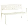 HAY Balcony Lounge bench w. armrest, 121,5 x 69 cm, chalk beige