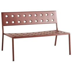 HAY Balcony Lounge bench, 113,5 x 69 cm, iron red