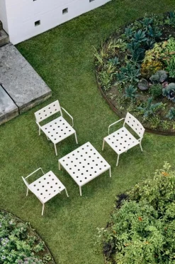 HAY Balcony low table, 75 x 76 cm, chalk beige