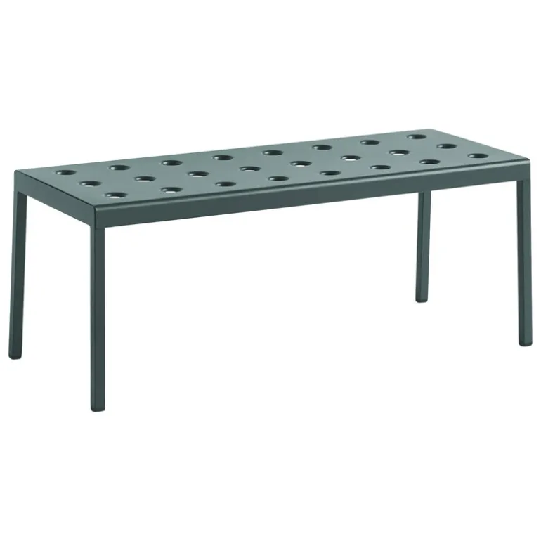 HAY Balcony low table, 96,5 x 41 cm, dark forest