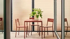 HAY Balcony table, 75 x 76 cm, iron red