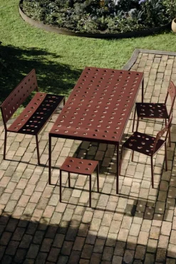 HAY Balcony table, 190 x 87 cm, iron red