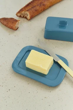 HAY Barro butter dish, dark blue