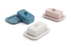 HAY Barro butter dish, dark blue