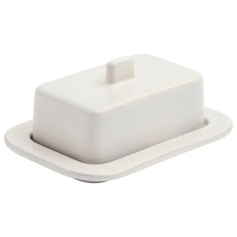 HAY Barro butter dish, off-white